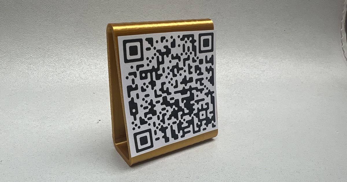 Wi-Fi QR code stand by Leon Brocard | Download free STL model