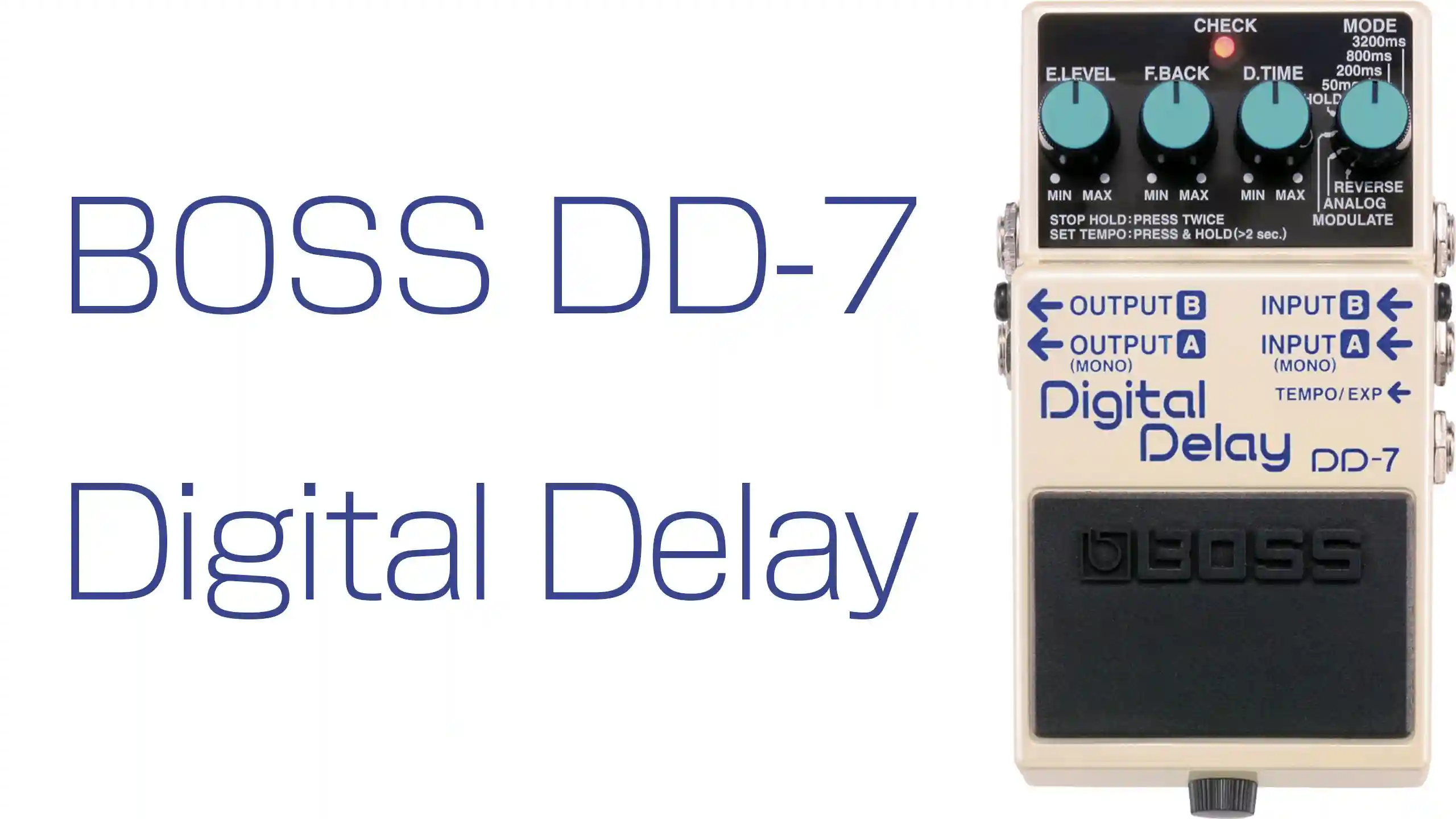 初めての空間系エフェクター。ディレイ・コンパクトエフェクター BOSS DD-7