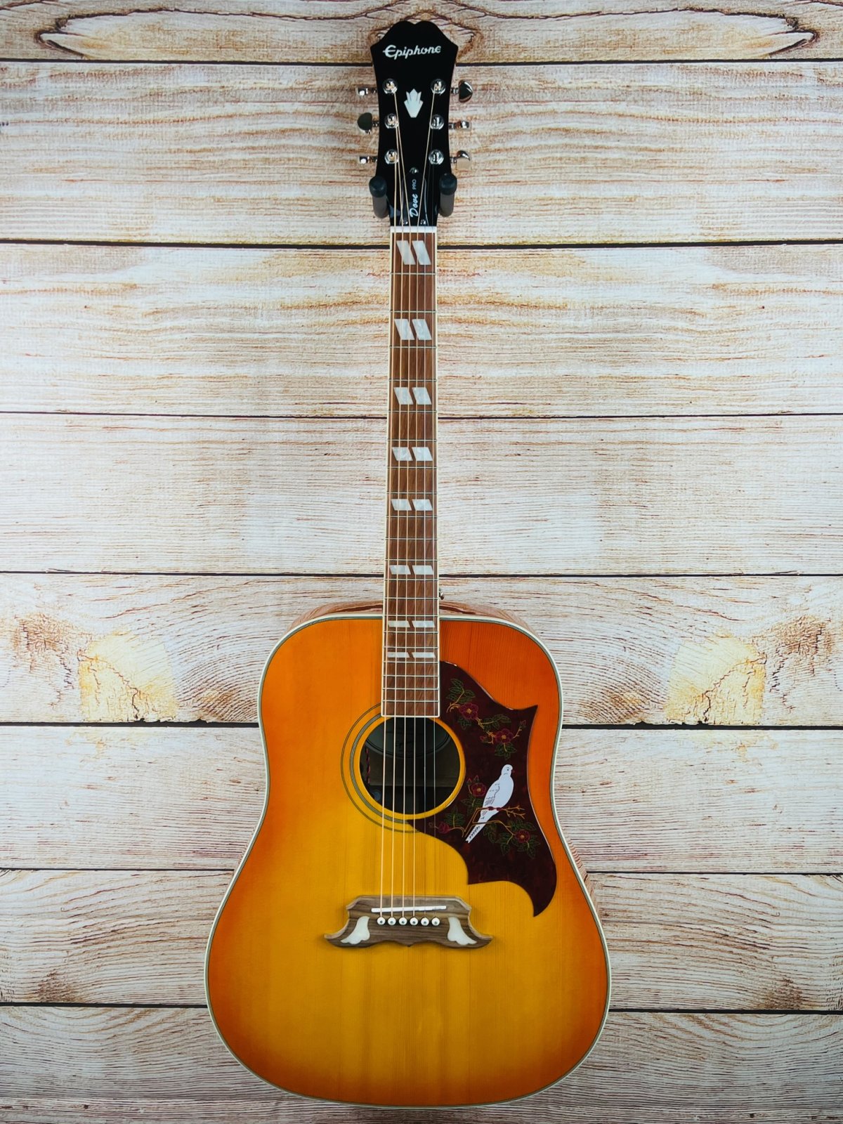 Epiphone Dove PRO Acoustic-Electric Guitar, Violinburst - 1