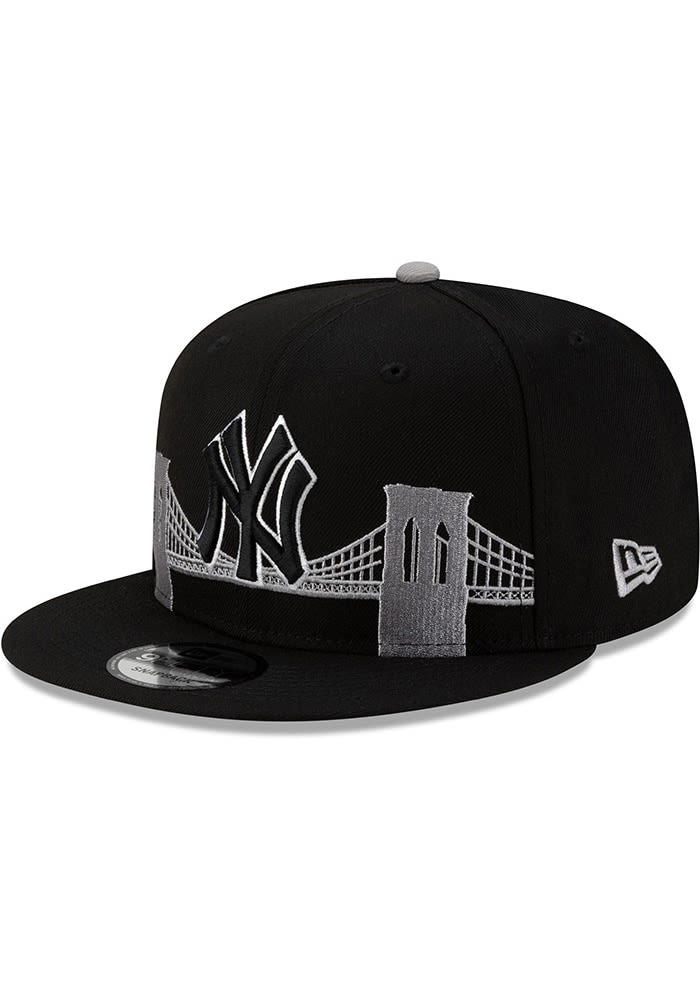 New York Yankees New Era BLACK Bridge 9FIFTY Snapback Hat - 59038687