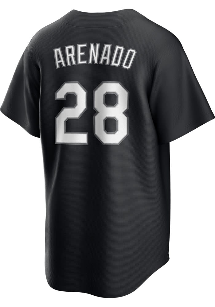 Nolan Arenado St Louis Cardinals Mens Replica BLACK Fashion White