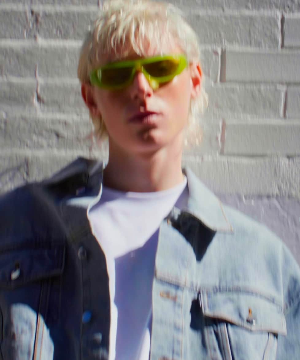 YEVI BIO-BASED Sunglasses in Light Gold and Dark Grey - RB3728