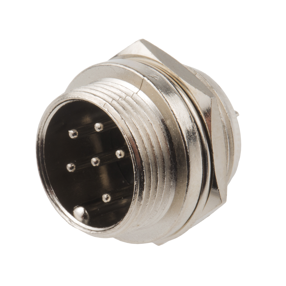 RS PRO オス 丸型コネクタ, 6極, Miniature ソケット, パネル取り付け