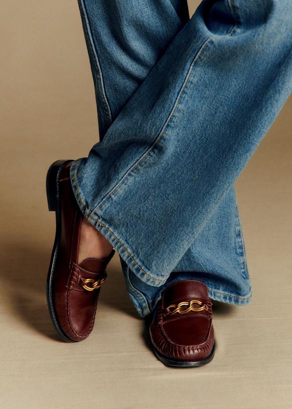 Vicky Loafers - Smooth Chocolate - Bovine leather - Sézane