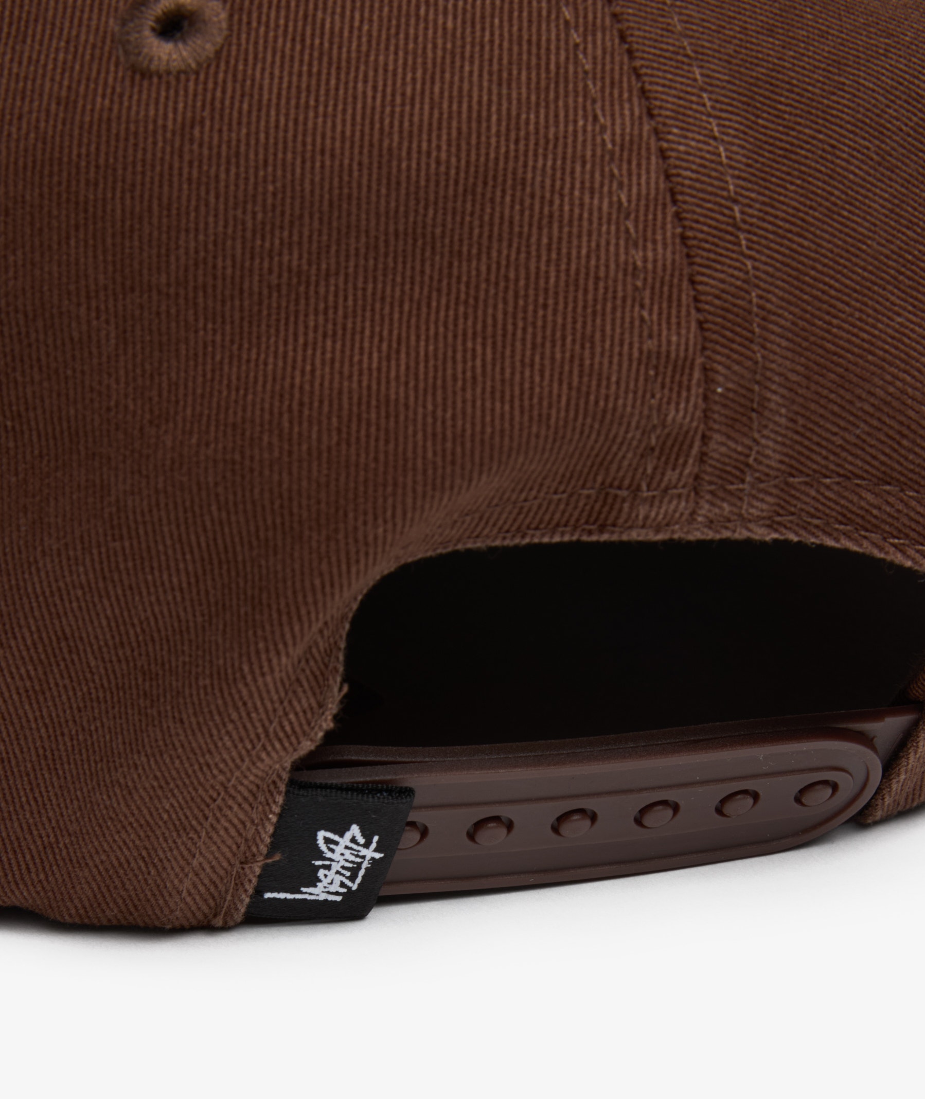 Stüssy Mid-Depth Big Stock Snapback Cap | Chocolate | SVD USA
