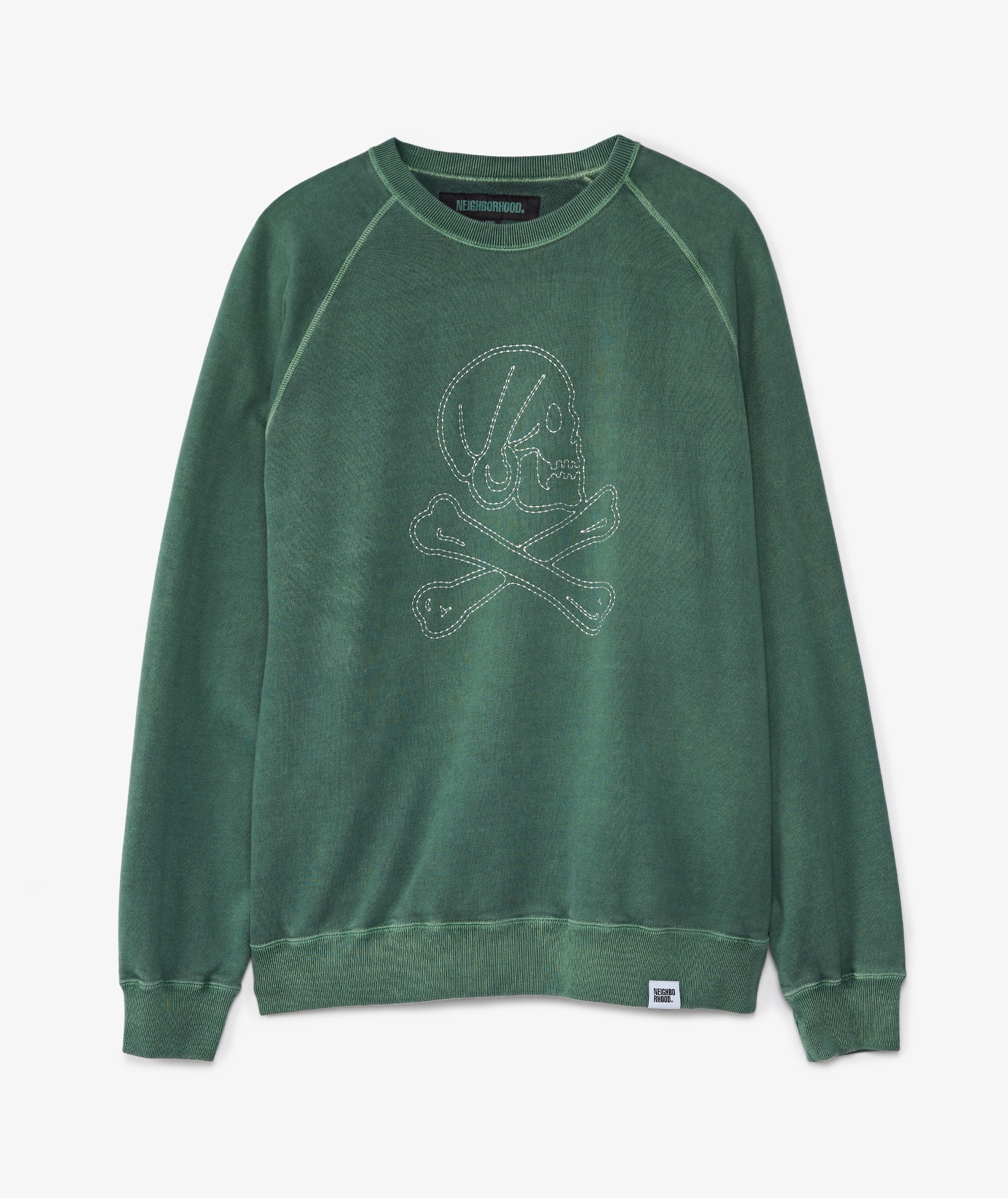 Neighborhood Pigment Dyed Crewneck | Dark Green | SVD USA