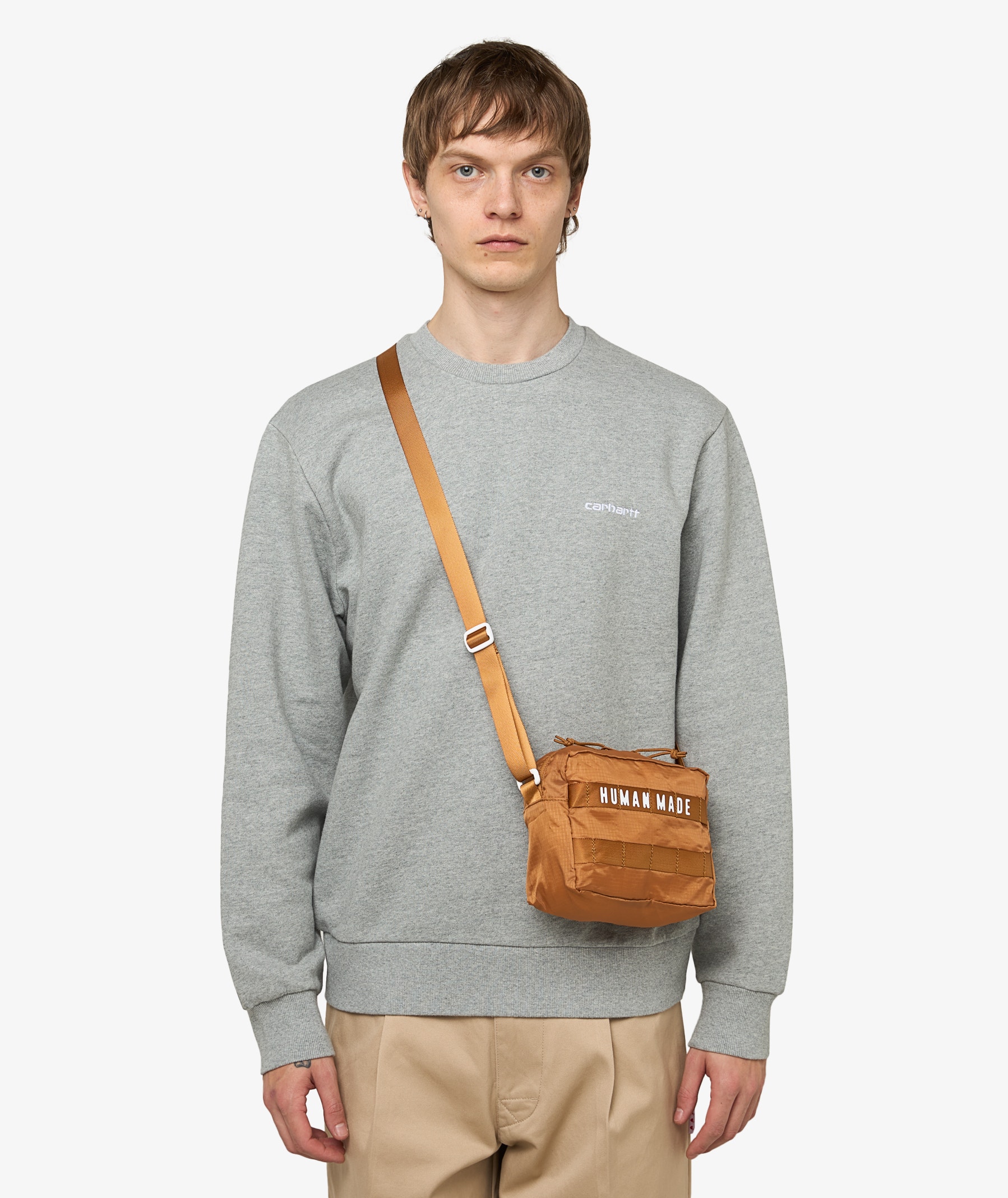 HUMAN MADE Packable Light Pouch Bag | Brown | SVD