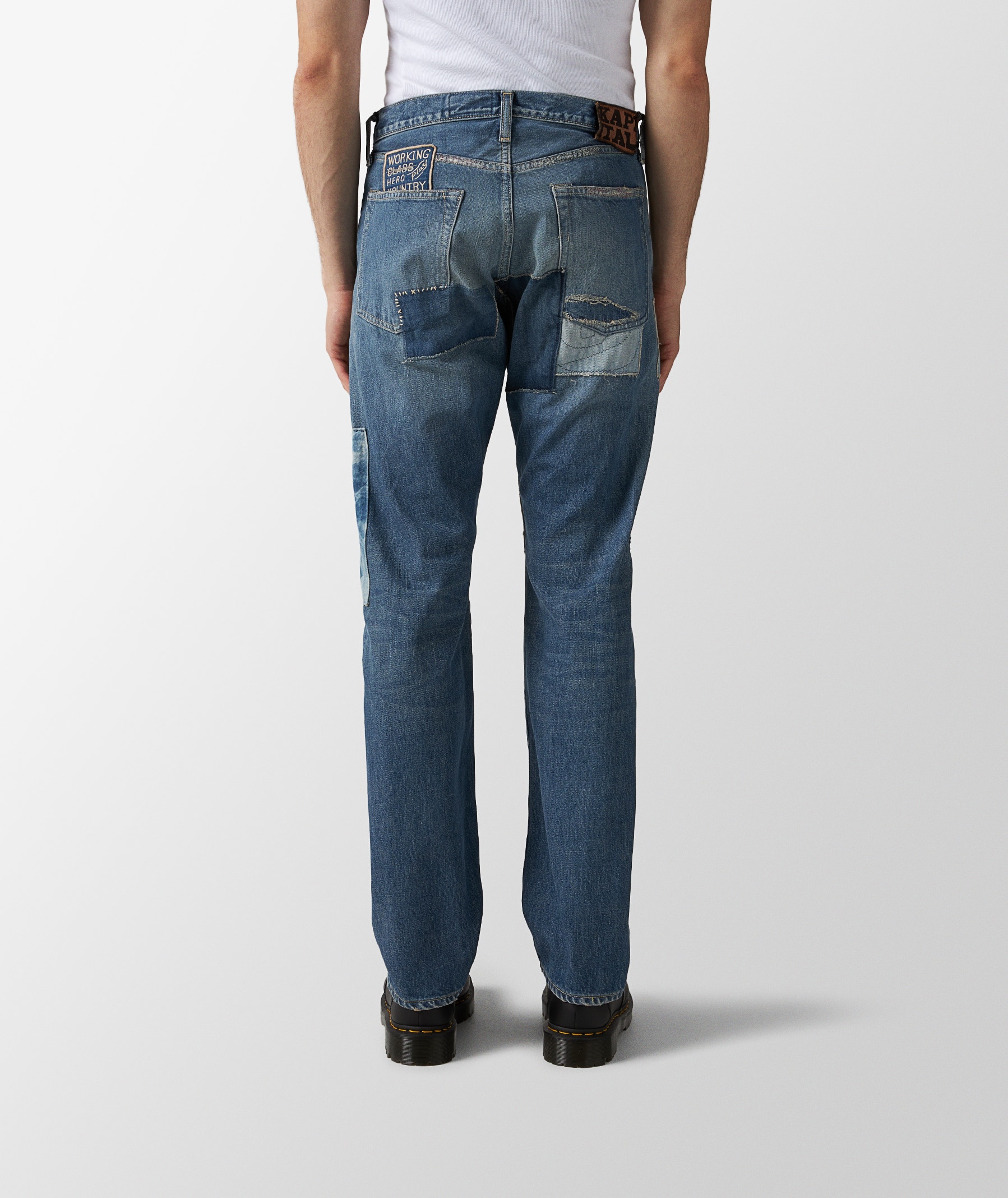 KAPITAL 14oz Denim 5 Pockets Dixie Remake Monkey Cisco Jeans in