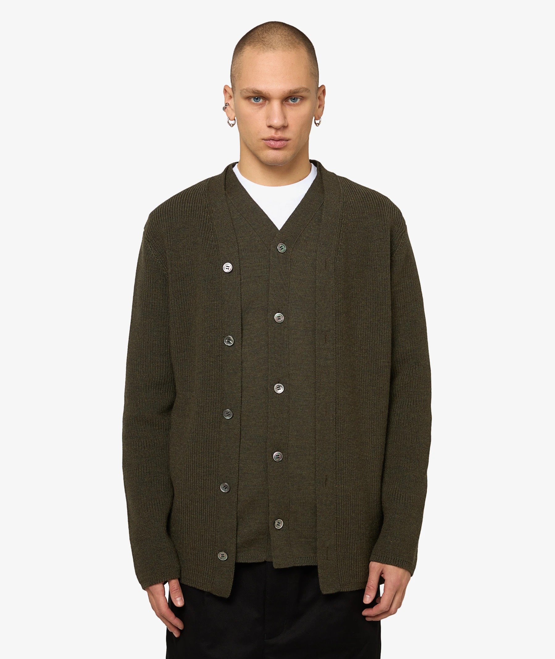 Comme des Garçons Homme Plus Cardigan | Khaki | SVD USA