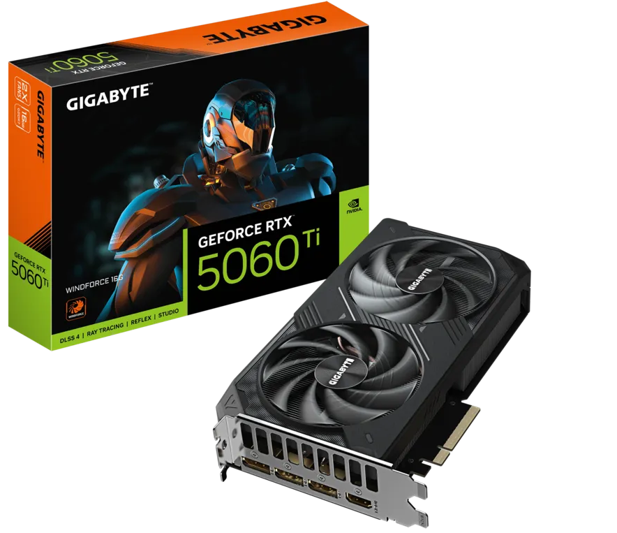 Gigabyte GeForce RTX 5060 Ti WINDFORCE 16G [GV-N506TWF2-16GD