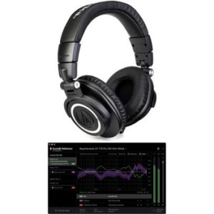 Audio-Technica ATH-M50x Studio Monitoring Headphones - Black on