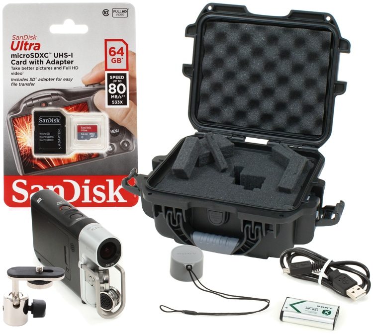 Sony HDR-MV1 Starter Package w/ SD Card, Mount, Case | Sweetwater