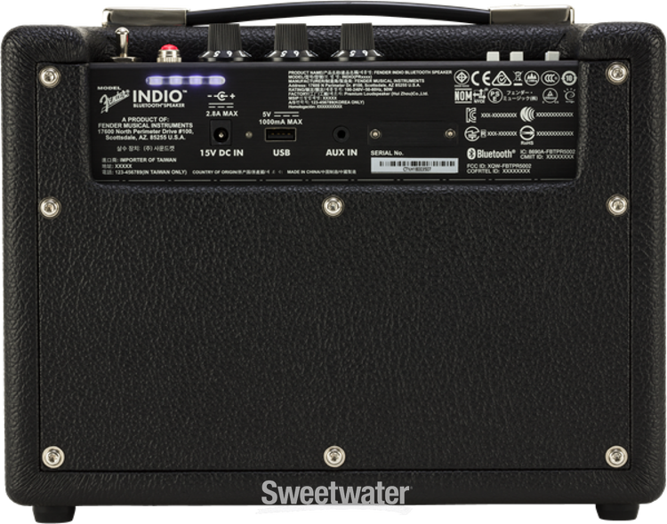 Fender Indio Bluetooth Speaker - Black | Sweetwater