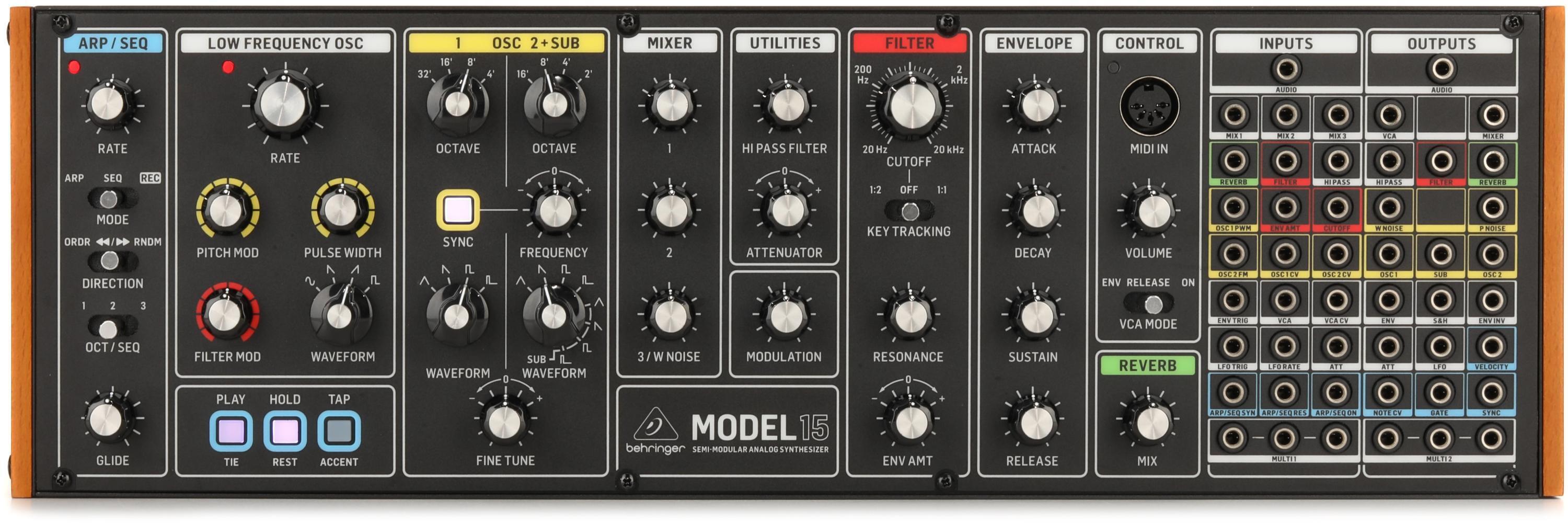 Behringer Model 15 Semi-modular Analog Synthesizer | Sweetwater