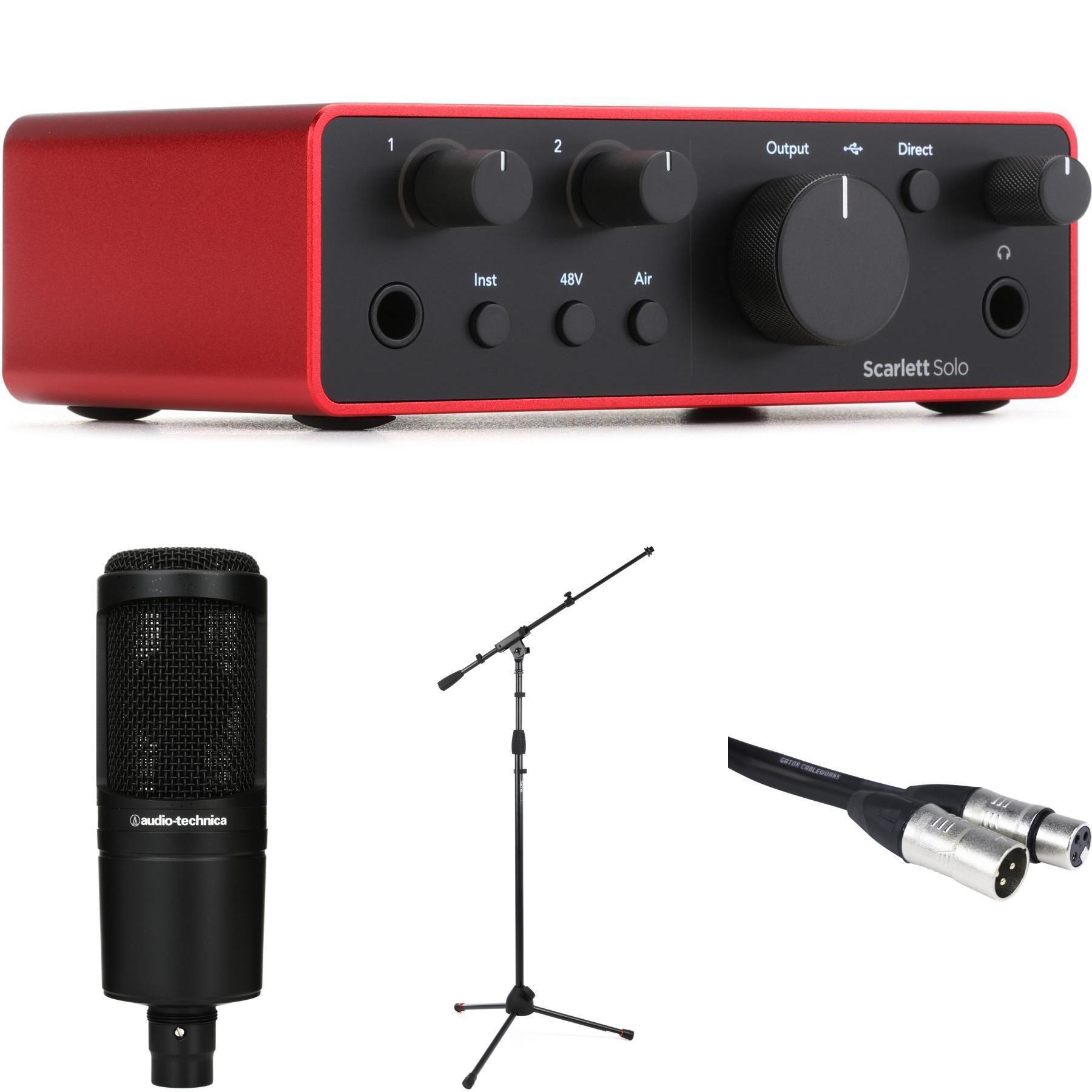 Focusrite Scarlett Solo 4th Gen USB Audio Interface and Audio