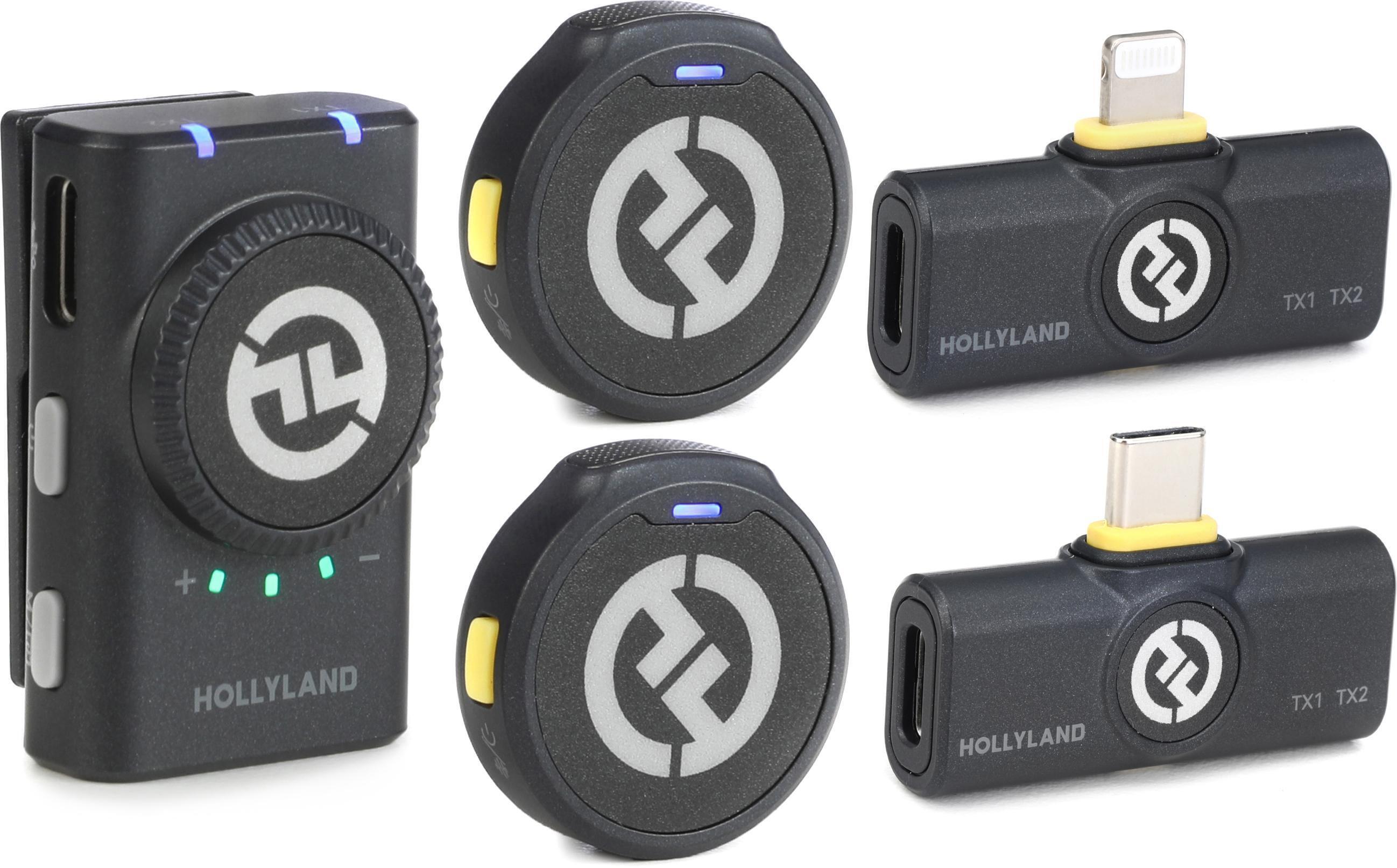 Hollyland Lark M2 Lavalier Microphone Combo - Shine Charcoal