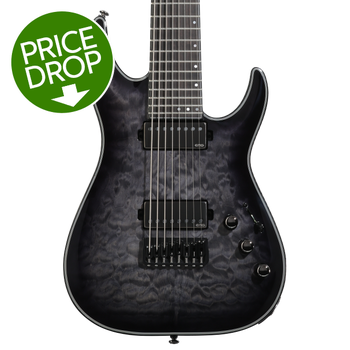 Schecter C-8 MS Silver Mountain 8-string Electric Guitar - Toxic