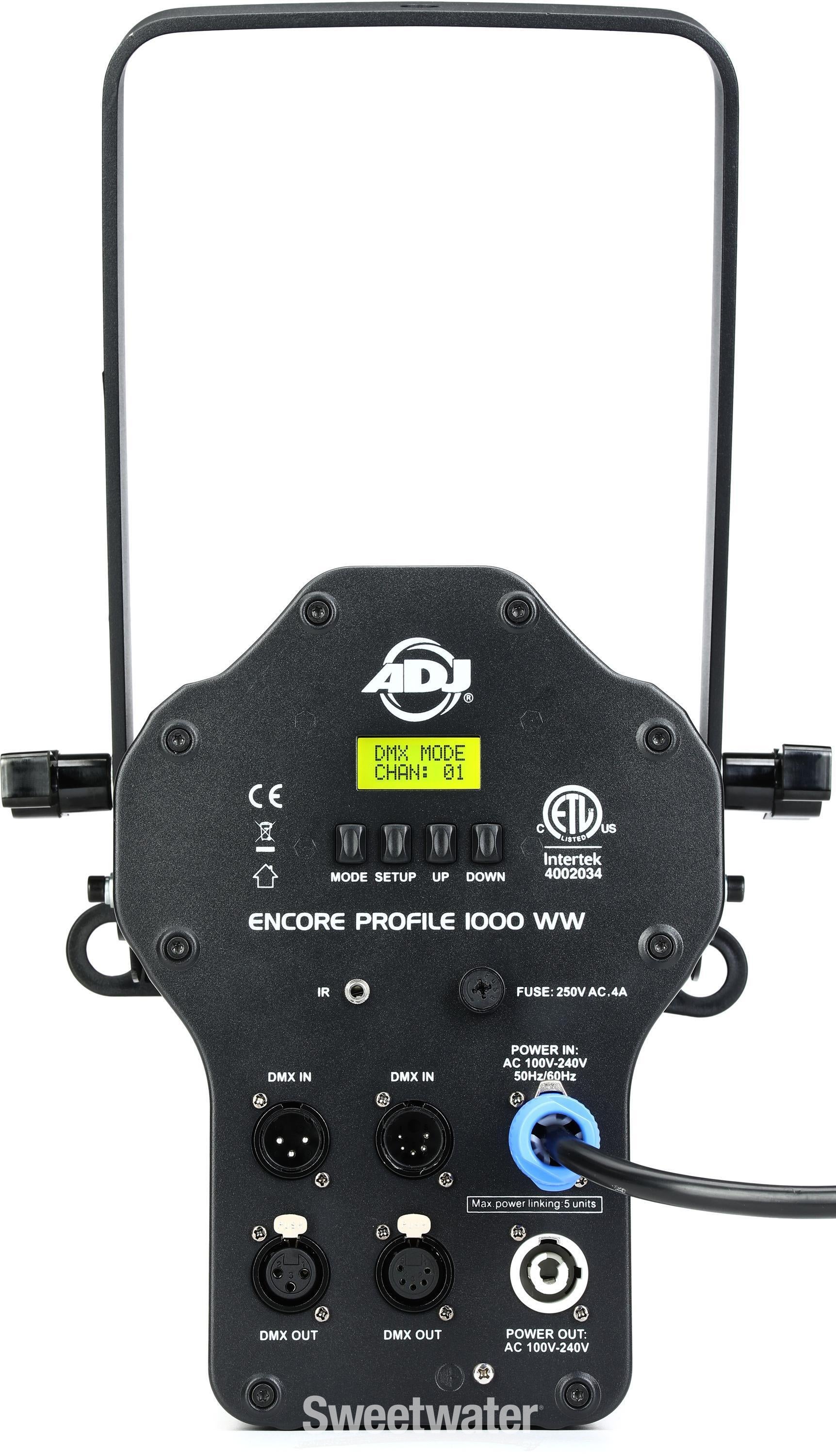 ADJ Encore Profile 1000 WW Warm White LED Ellipsoidal Light