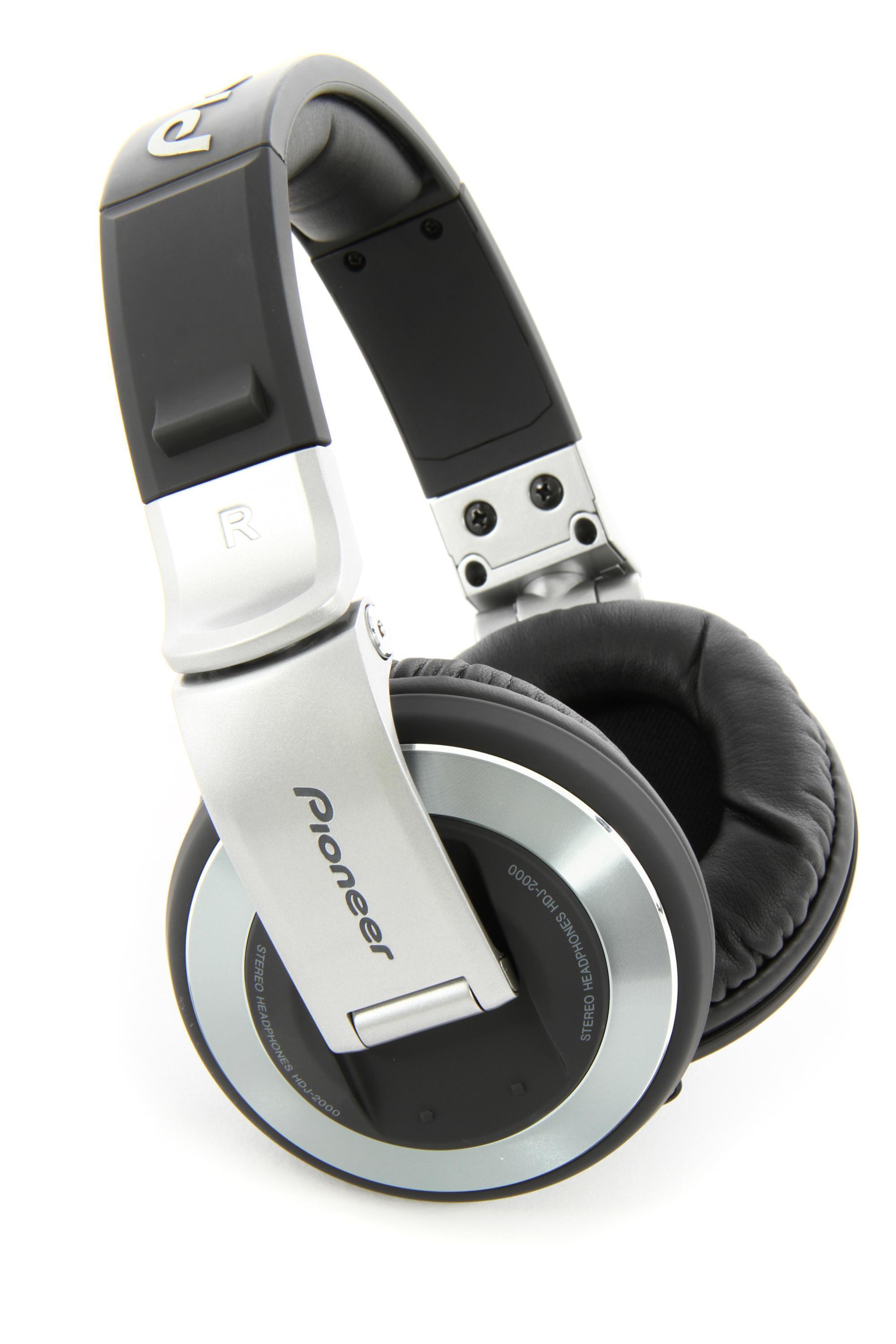 Pioneer DJ HDJ-2000 Reference DJ Headphones, Silver - Closed