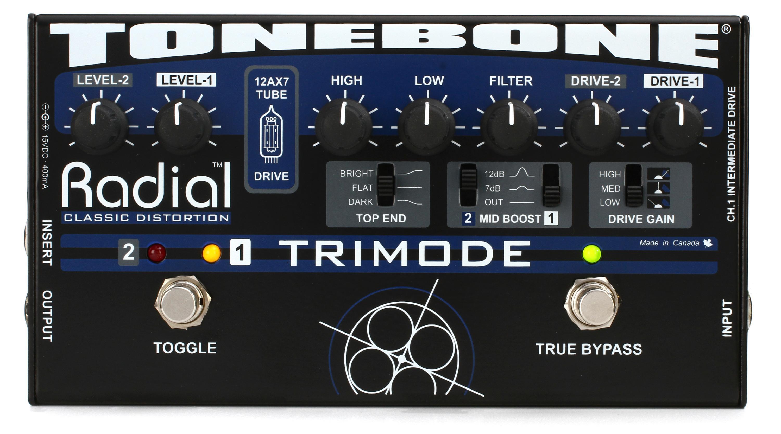 Radial Tonebone TriMode Tube Distortion Pedal | Sweetwater