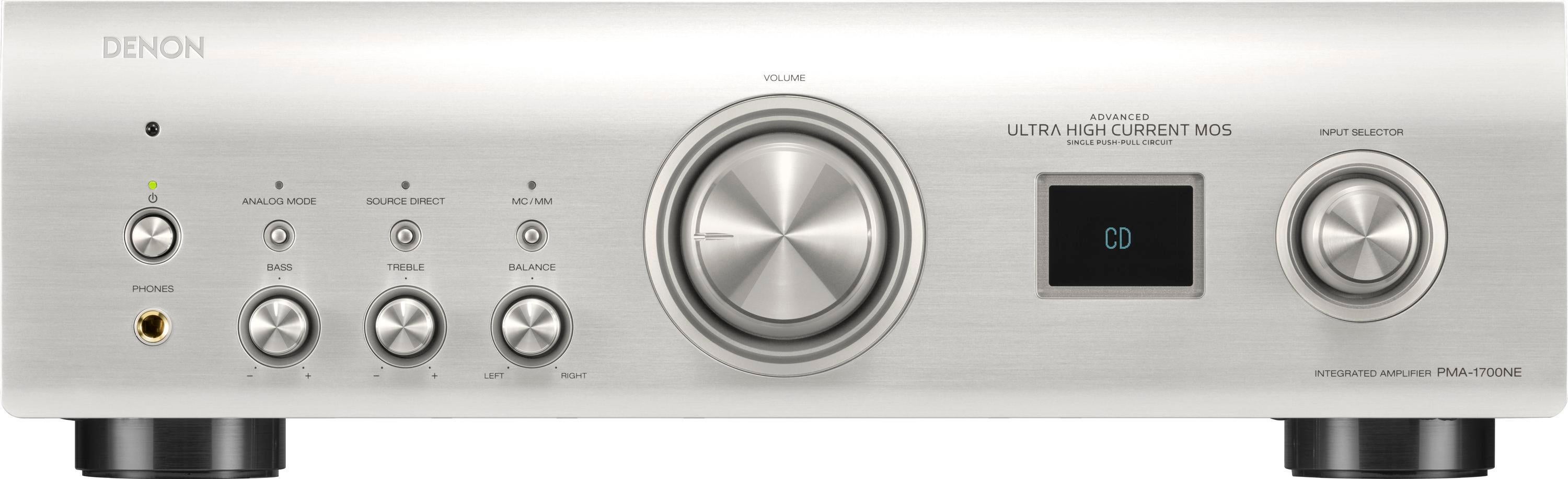 Denon PMA-1700NE Stereo Integrated Amplifier with USB-DAC - Silver