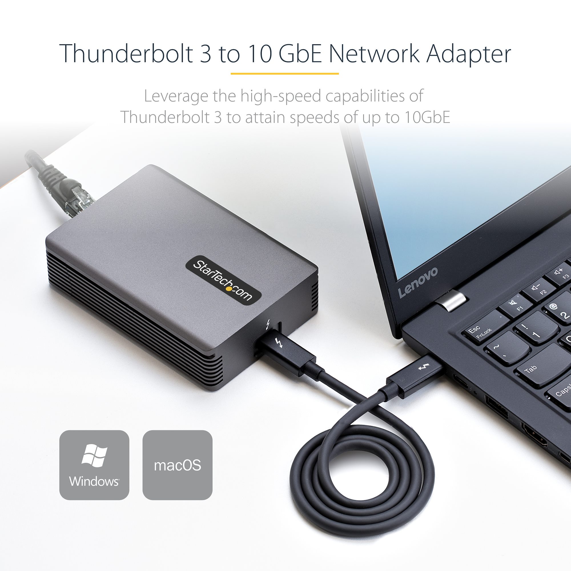 有線LANアダプター／Thunderbolt 3接続／10GbE／マルチギガビット