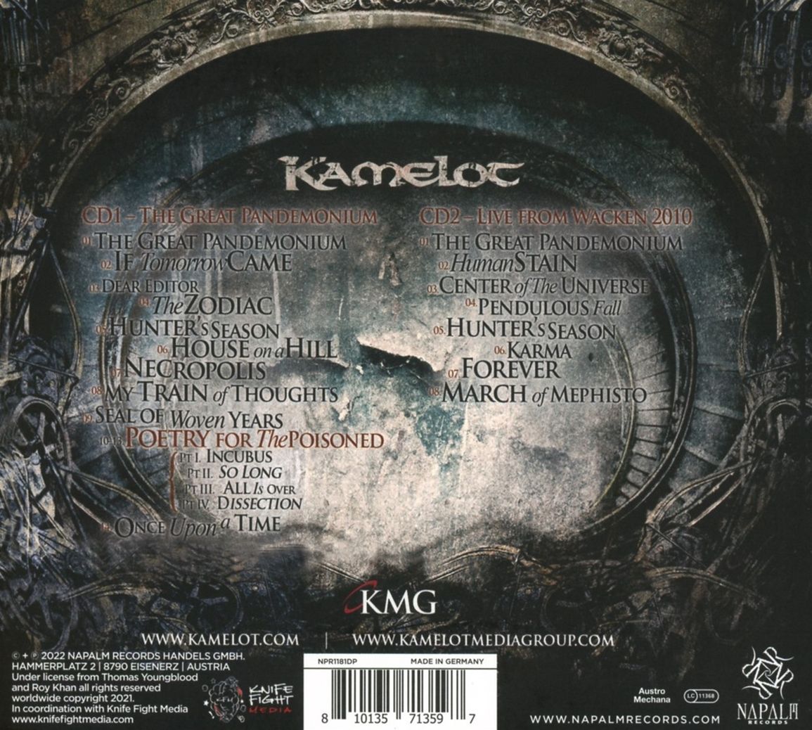 Kamelot Poetry for the Poisoned サイン入り Kamelot Poetry for the