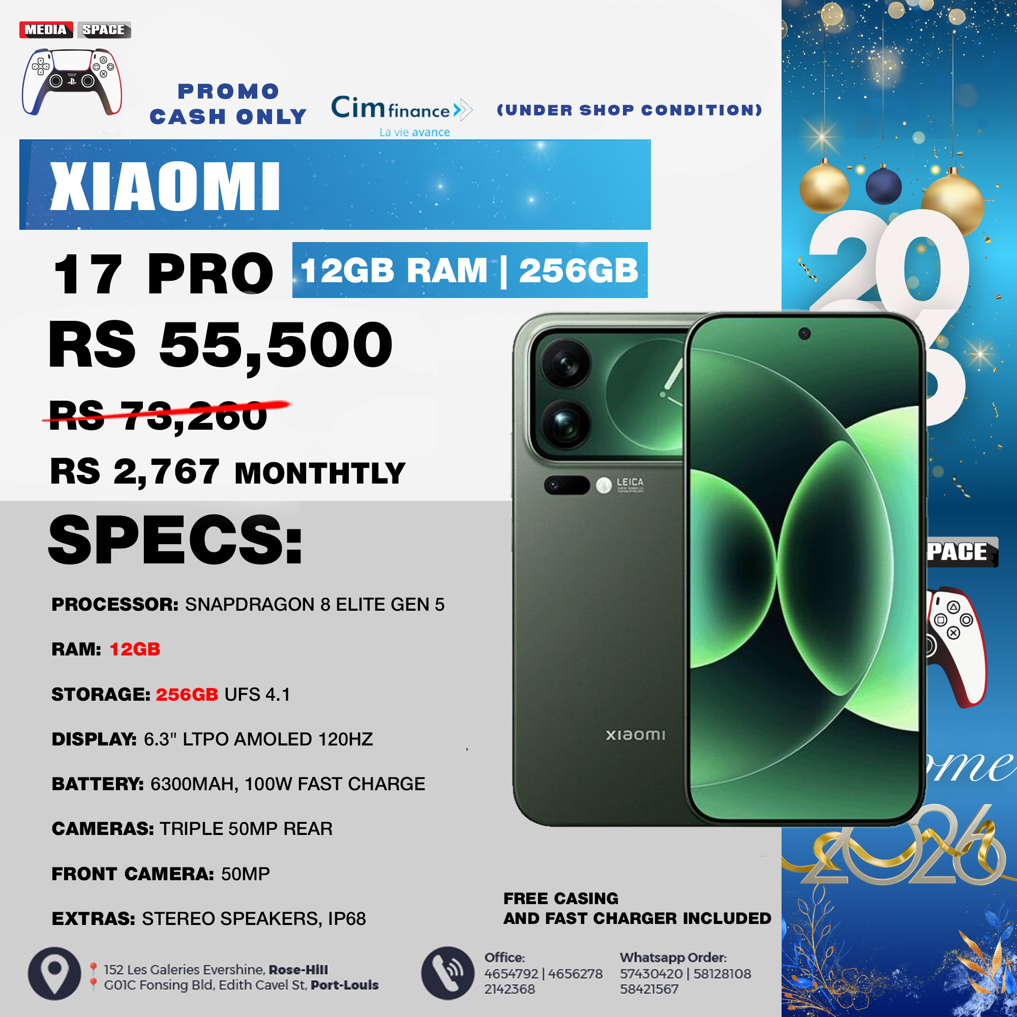 Xiaomi 17 Pro 12GB/ 256GB - MediaSpace