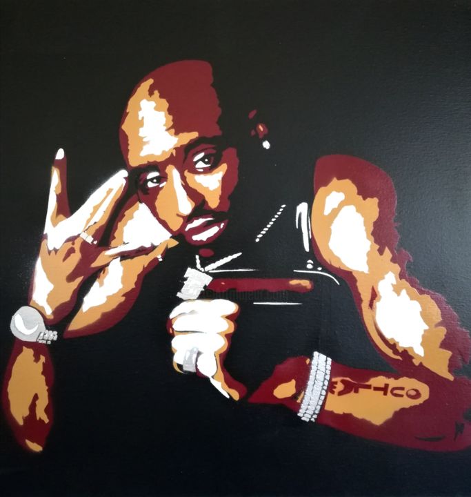 2Pac All Eyes On Me By Jgsprayart®, Painting by Jgsprayart