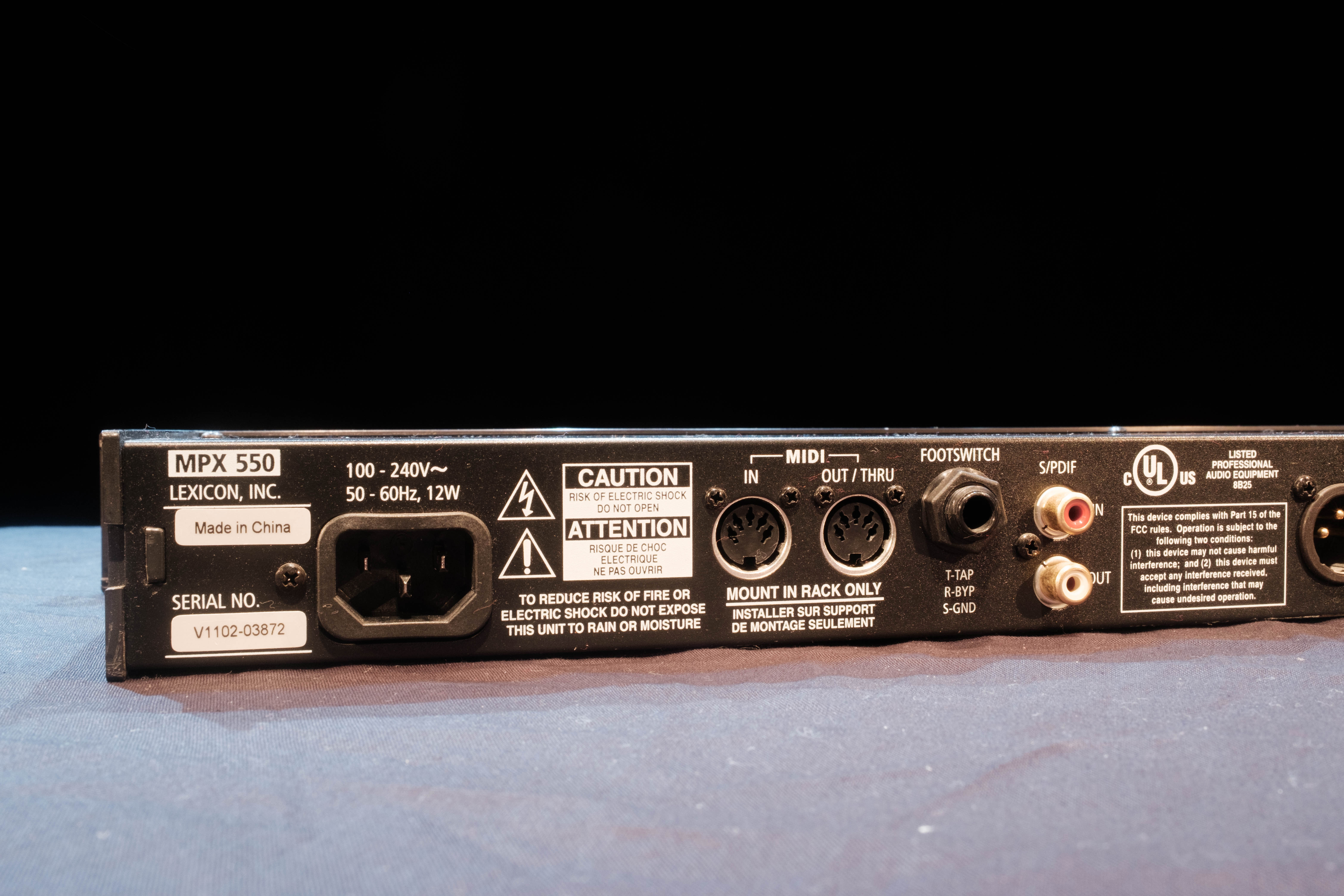 MPX-550 - Lexicon MPX-550 - Audiofanzine