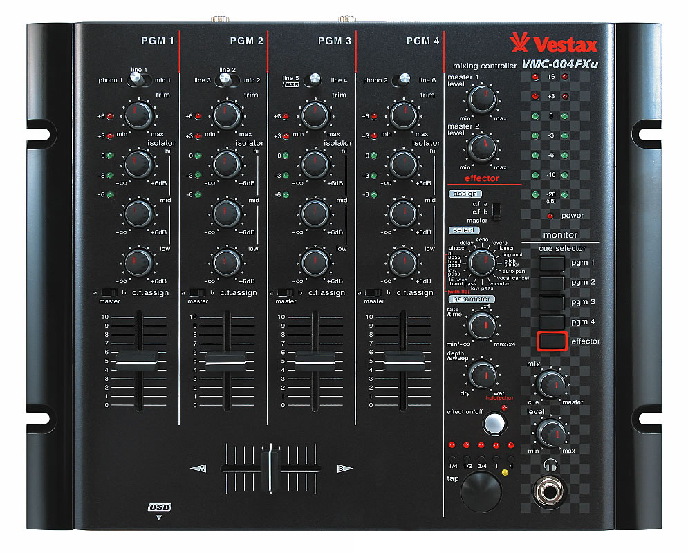 VMC-004FXu Black - Vestax VMC-004FXu Black - Audiofanzine