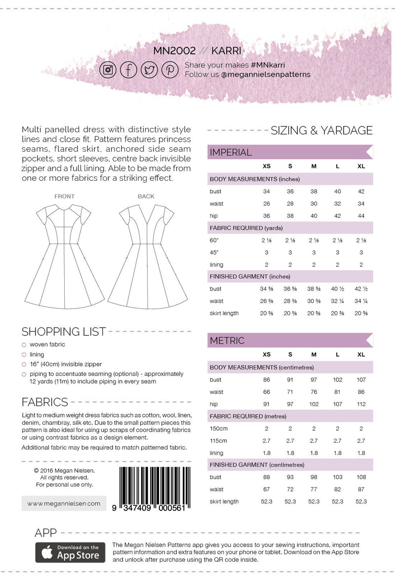 Karri Dress Sewing Pattern | Megan Nielsen Patterns