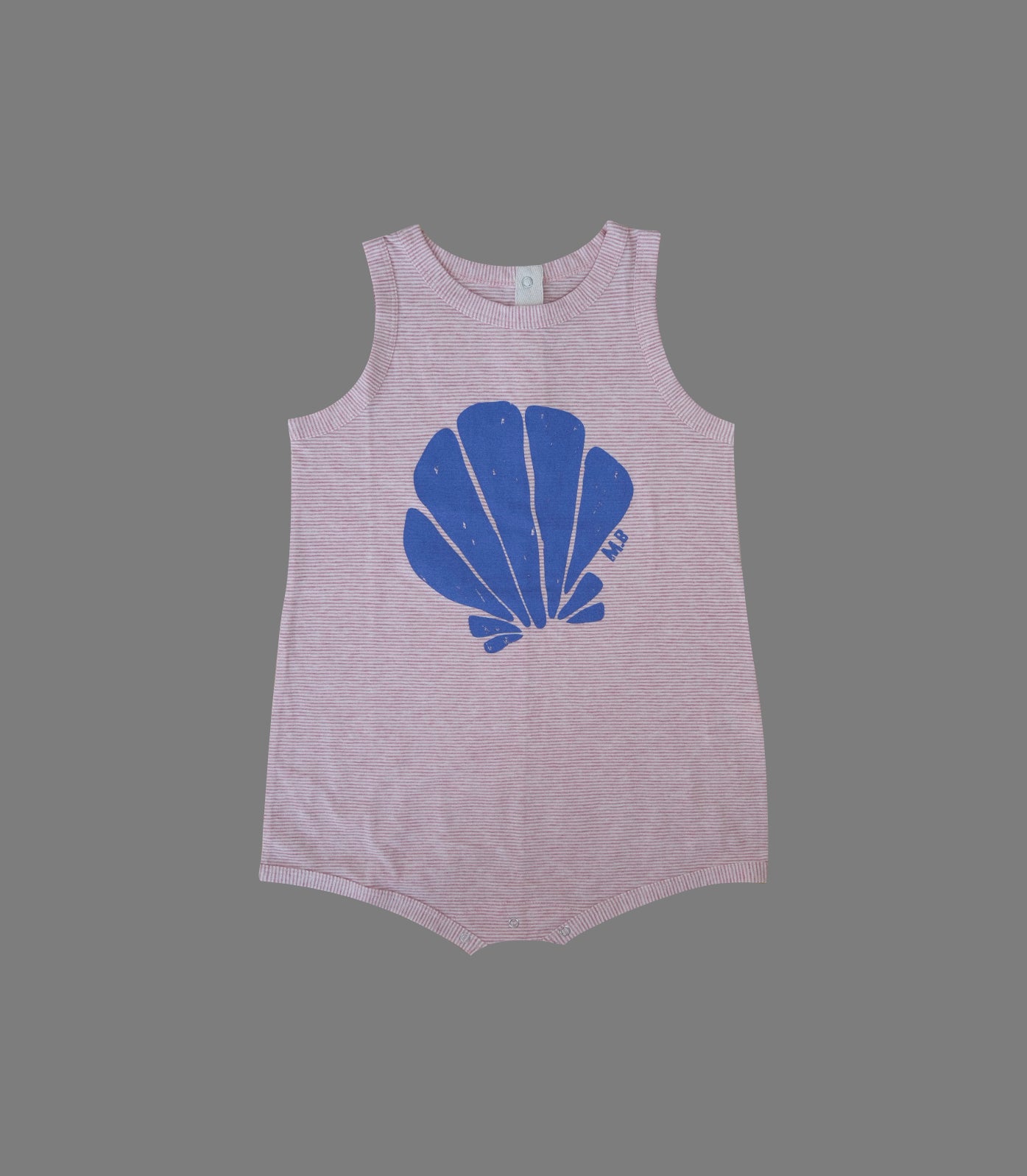 SHELL SLEEVELESS ROMPER – melted butter