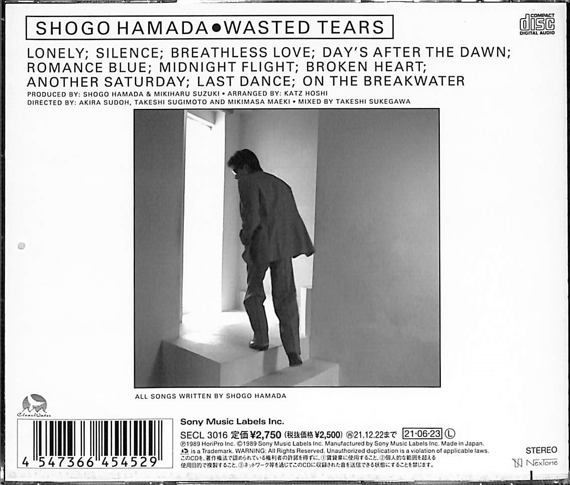 芽瑠璃堂 ＞ 浜田省吾 『Wasted Tears』SECL3016