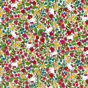 ハローキティ×リバティアートファブリック＜Strawberry Field