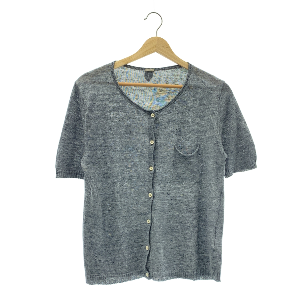 Marion Foale マリオンフォールコラボ ウール 肩ボタン ボーダー