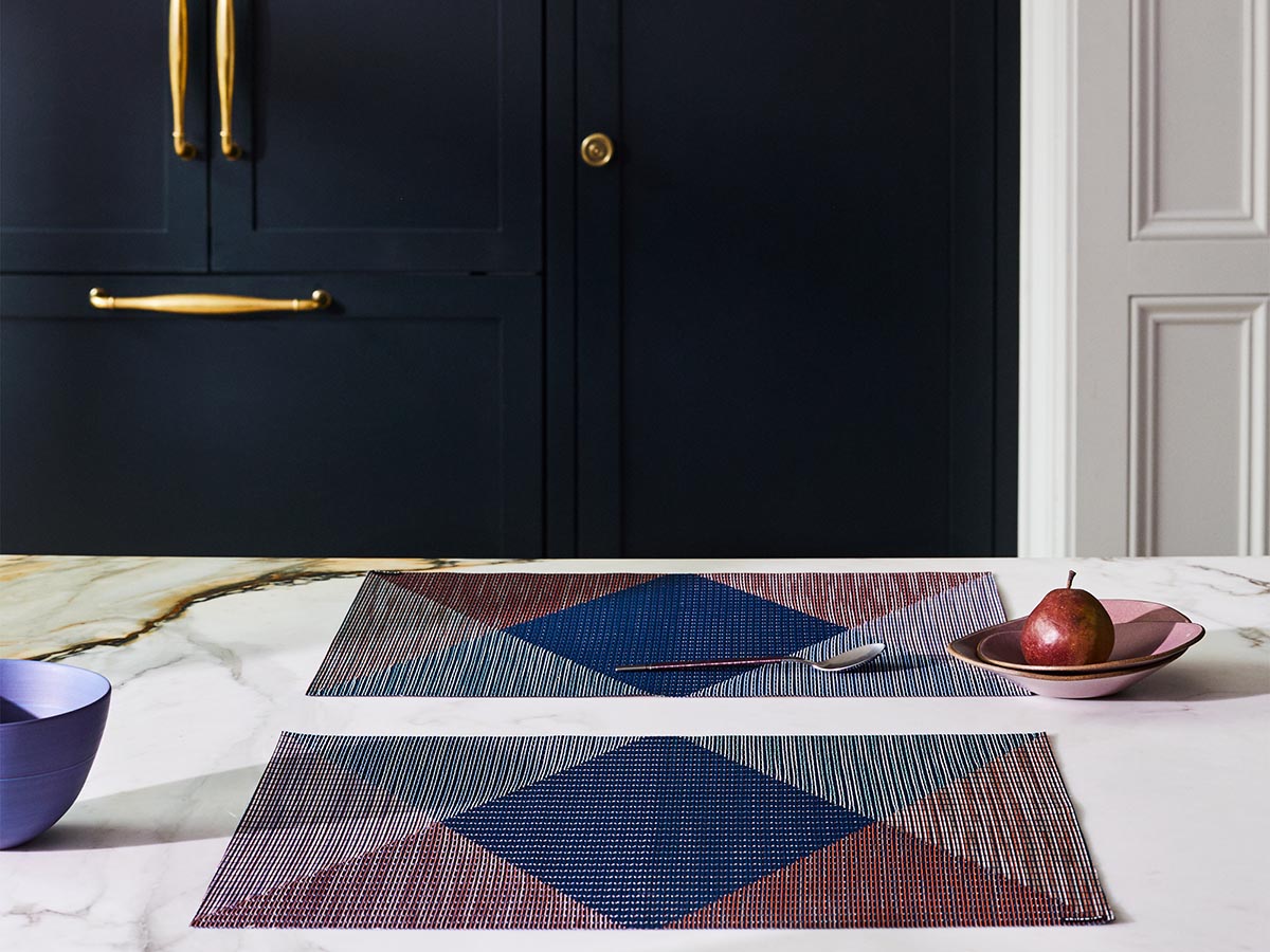 チルウィッチ ランチョンマット・シグナル｜ベージュのアーガイルチェック