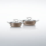マイヤー サーキュロン 2ピースセット(両手鍋 16cm / 20cm) シャンパン