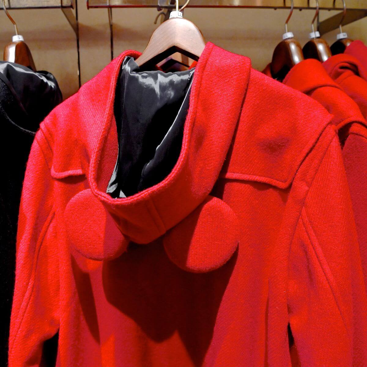 ミッキーのお耳付き！東京ディズニーランド ハリスツイード ダッフル