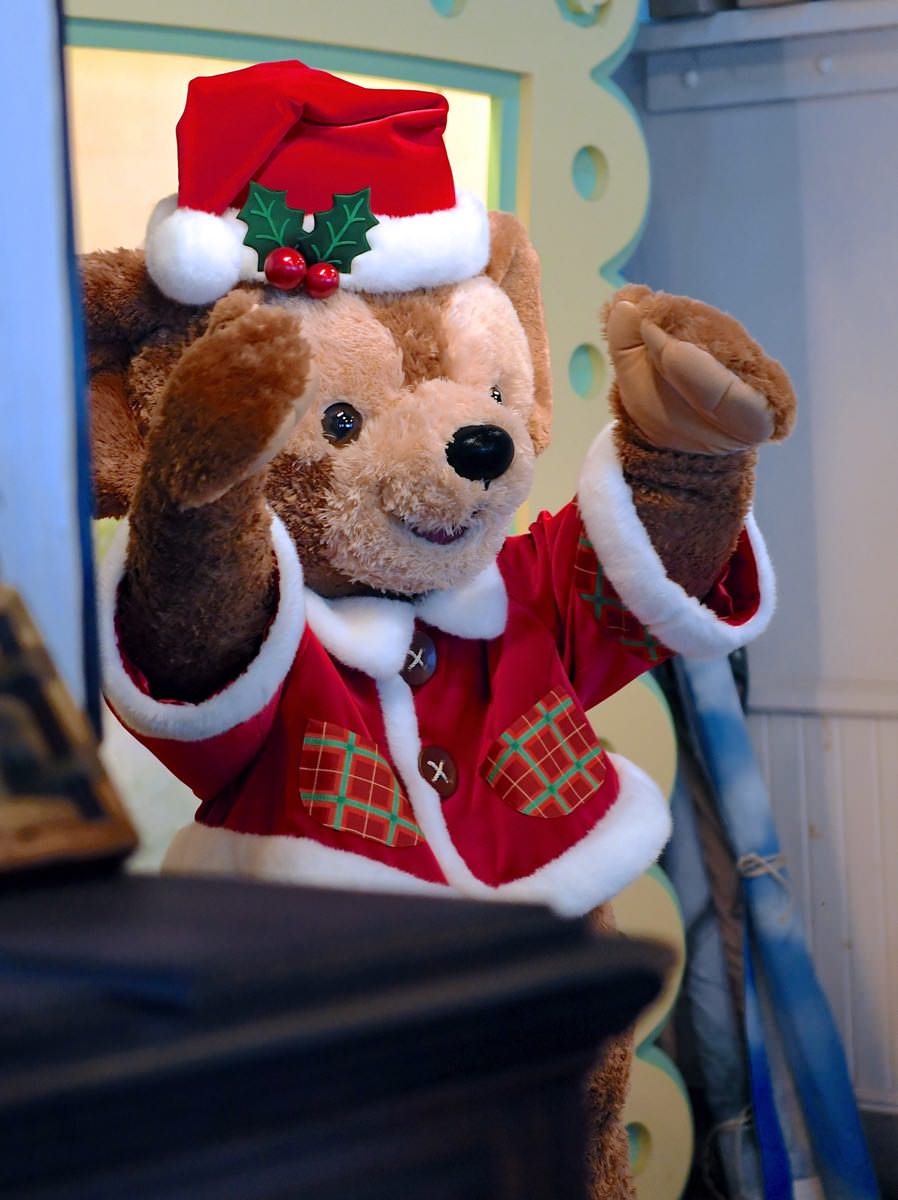 サンタ姿のダッフィー&シェリーメイ☆