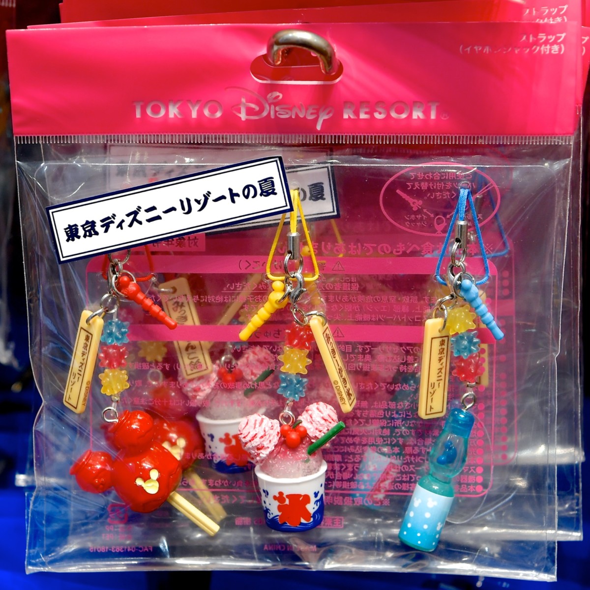 お祭りメニューモチーフ！東京ディズニーリゾートの夏ストラップセット -