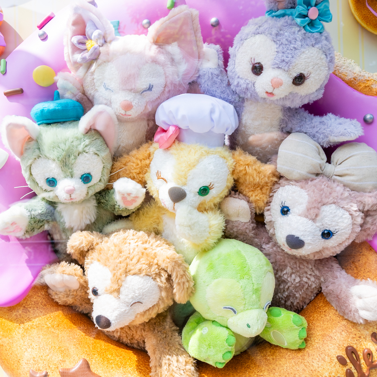 ダッフィーセット 文*豪様 ダッフィーアンドフレンズぬいぐるみ6体