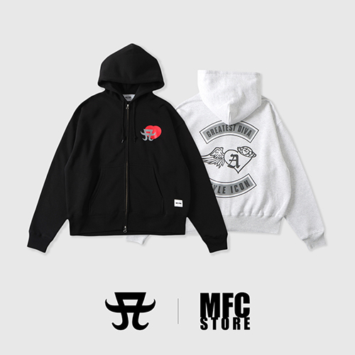 浜崎あゆみ×MFC フーディー グレー M/Lサイズ 浜崎あゆみ×MFC AHロゴ