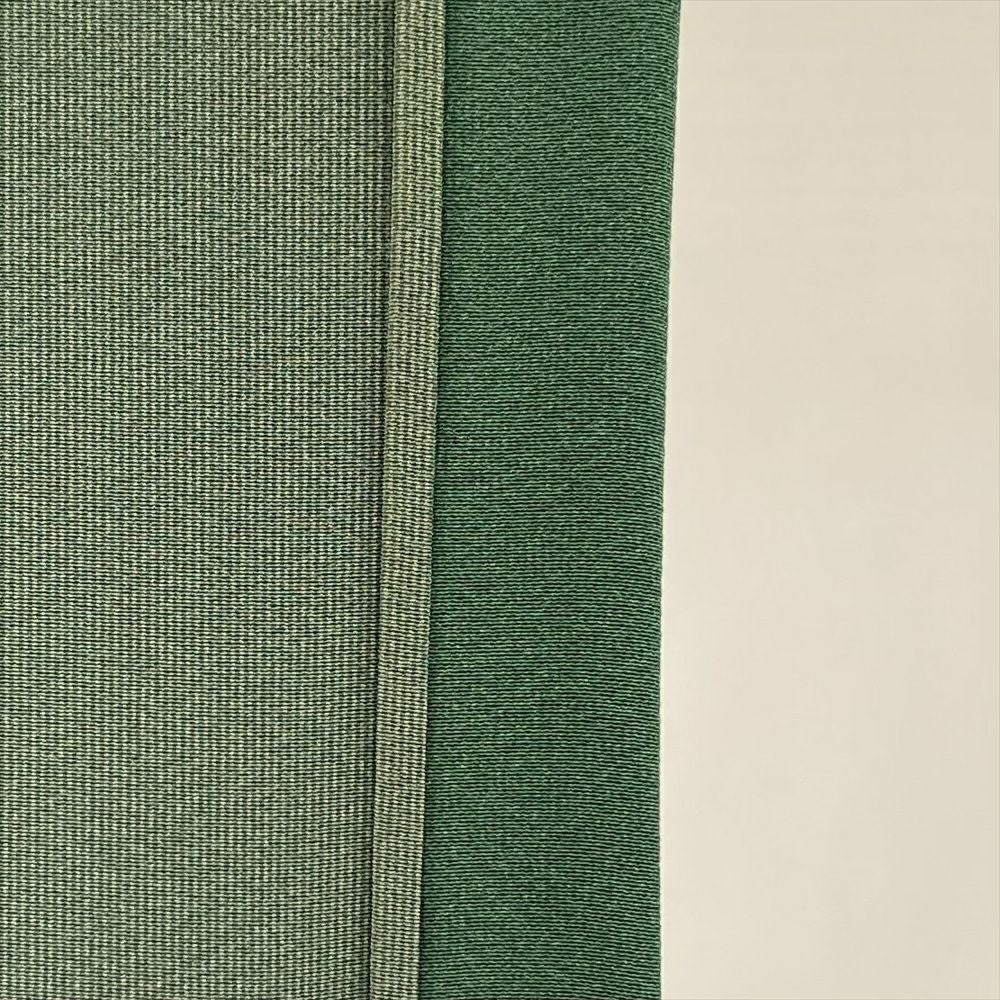 中古）単衣江戸小紋 緑 カジュアル 万筋 ひとえ SS【身丈】146.5cm【裄