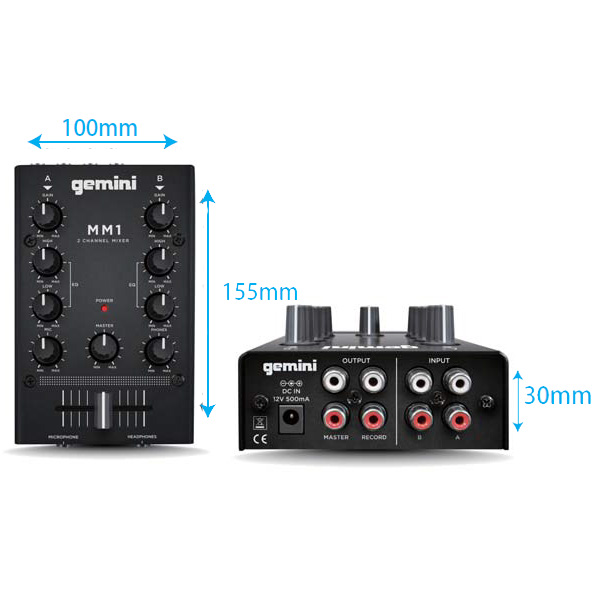 コンパクトなハイコストパフォーマンスDJミキサー Gemini / MM1が登場