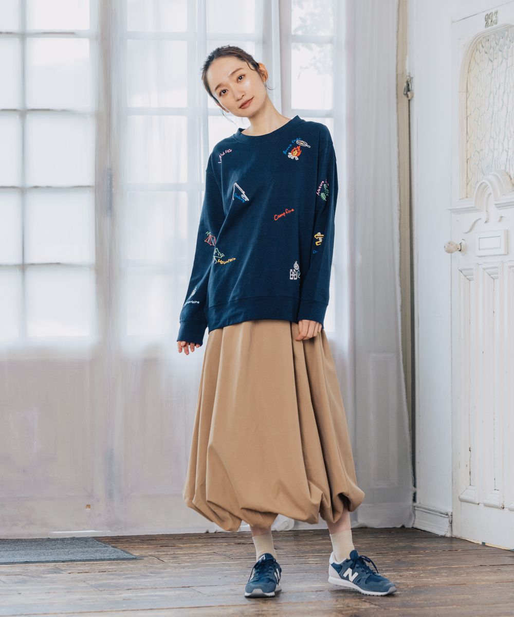 大きいサイズ レディース スウェット 刺繍｜sabstreet my standard