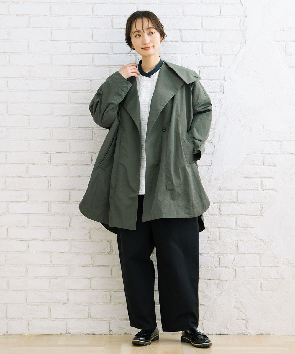 大きいサイズ レディース ナイロン 撥水 コート｜sabstreet my