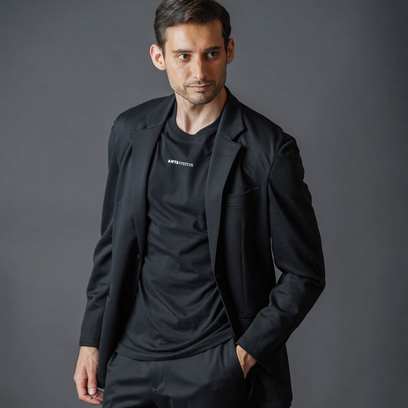 ストレッチ テーラード ジャケット ブラック – MINIMAL WARDROBE