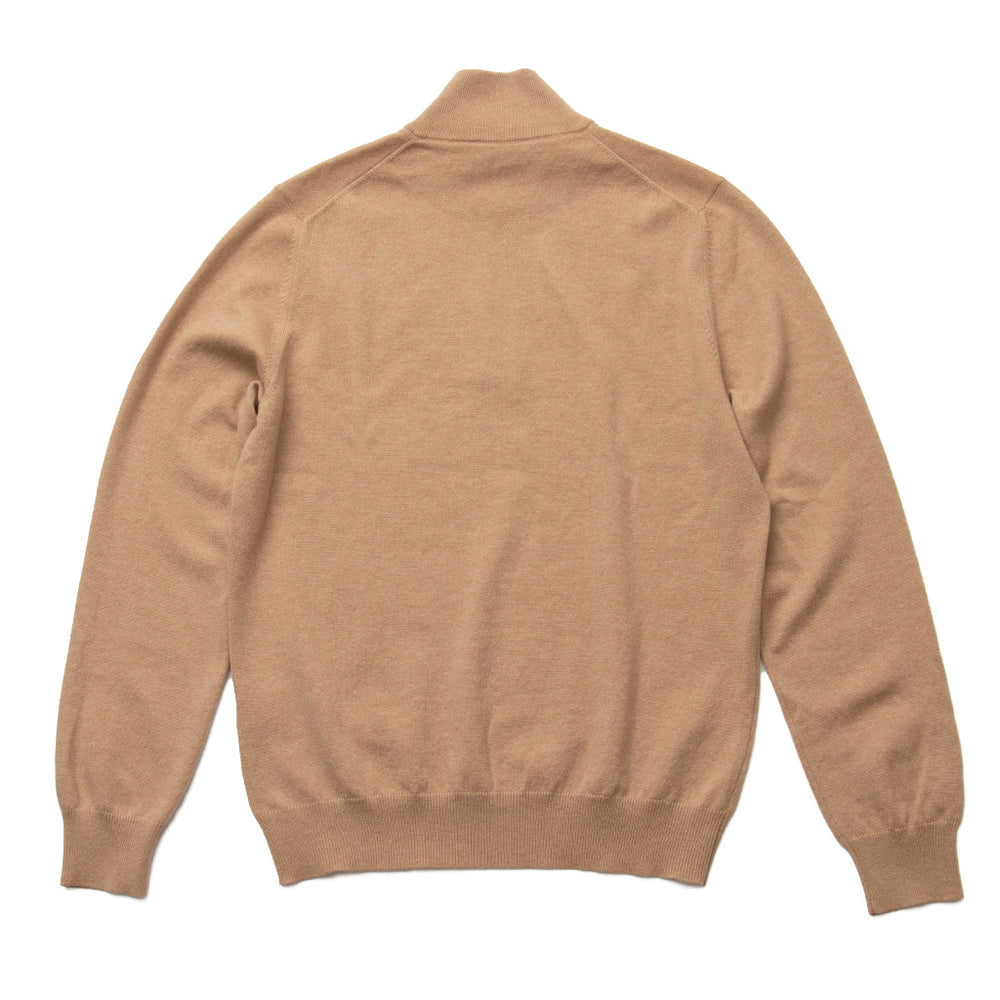 カシミヤ ハーフジップ キャメル – MINIMAL WARDROBE