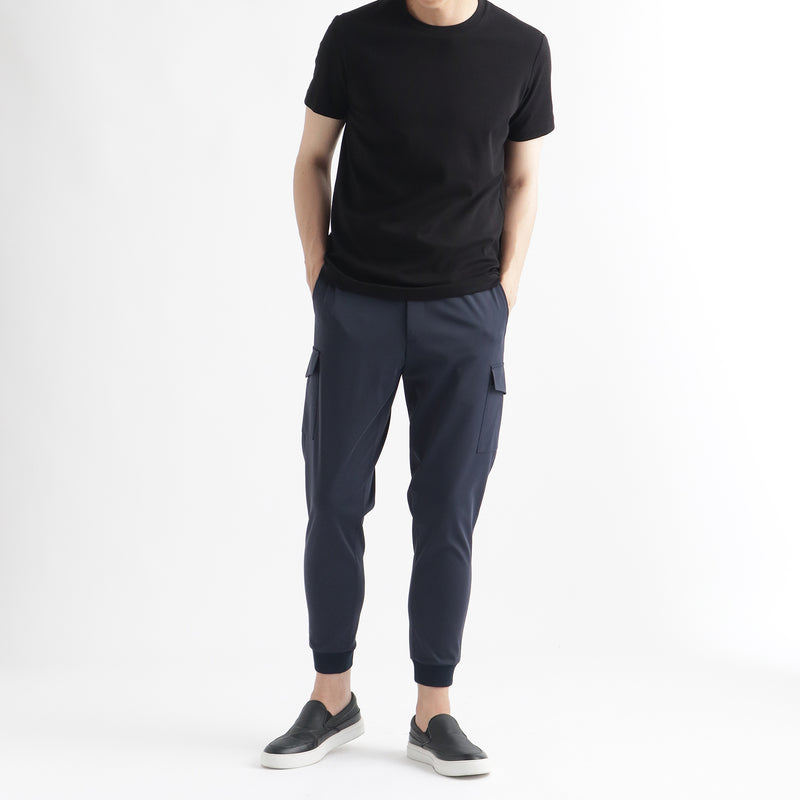 マットツイストカーゴジョガーパンツ ネイビー – MINIMAL WARDROBE